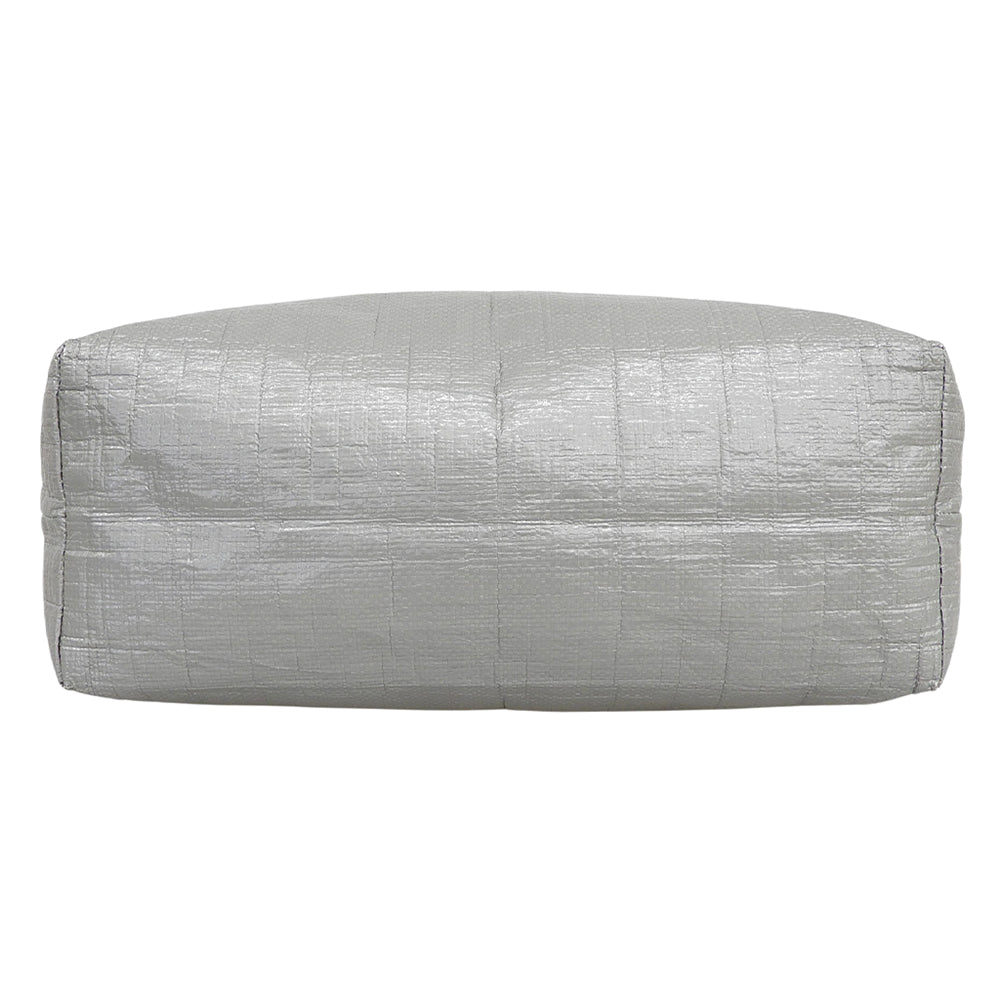 Herve Chapelier エルベシャプリエ 美品 ポリエチレン マルシェバッグM トートバッグ レディース グリ×ジョーヌ 2012PP 26SS トートバッグ