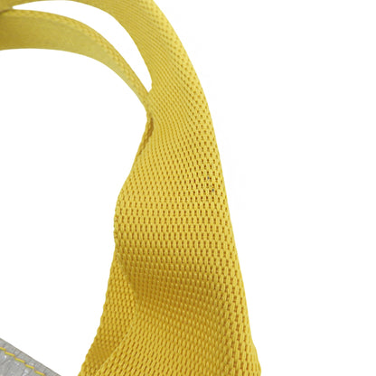 Herve Chapelier エルベシャプリエ 美品 ポリエチレン マルシェバッグM トートバッグ レディース グリ×ジョーヌ 2012PP 26SS トートバッグ