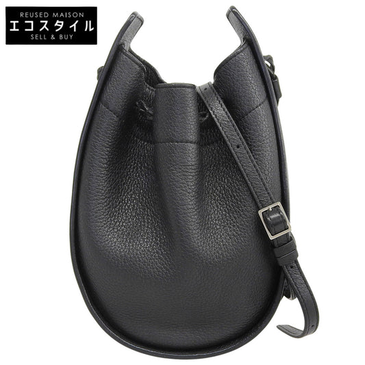 THE ROW ザ ロウ Drawstring Pouch レザー ショルダーバッグ レディース ブラック ショルダーバッグ