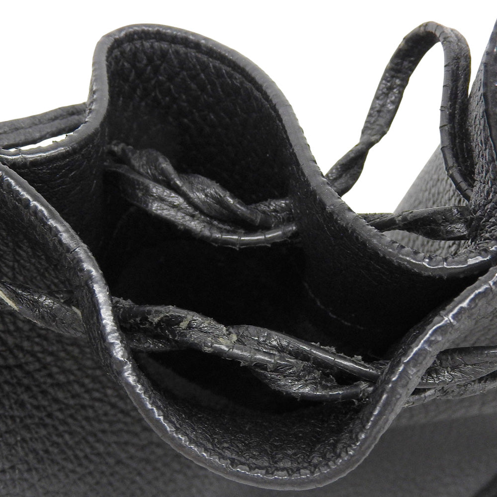 THE ROW ザ ロウ Drawstring Pouch レザー ショルダーバッグ レディース ブラック ショルダーバッグ