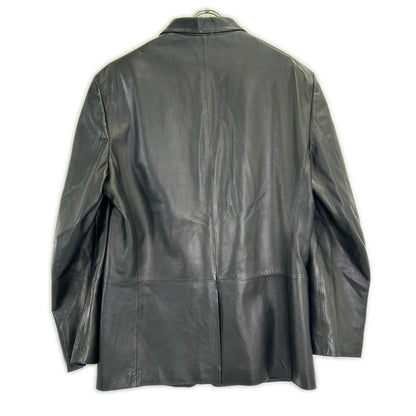 JILSANDER ジルサンダー ブラック レザー 3B テーラードジャケット ジャケット