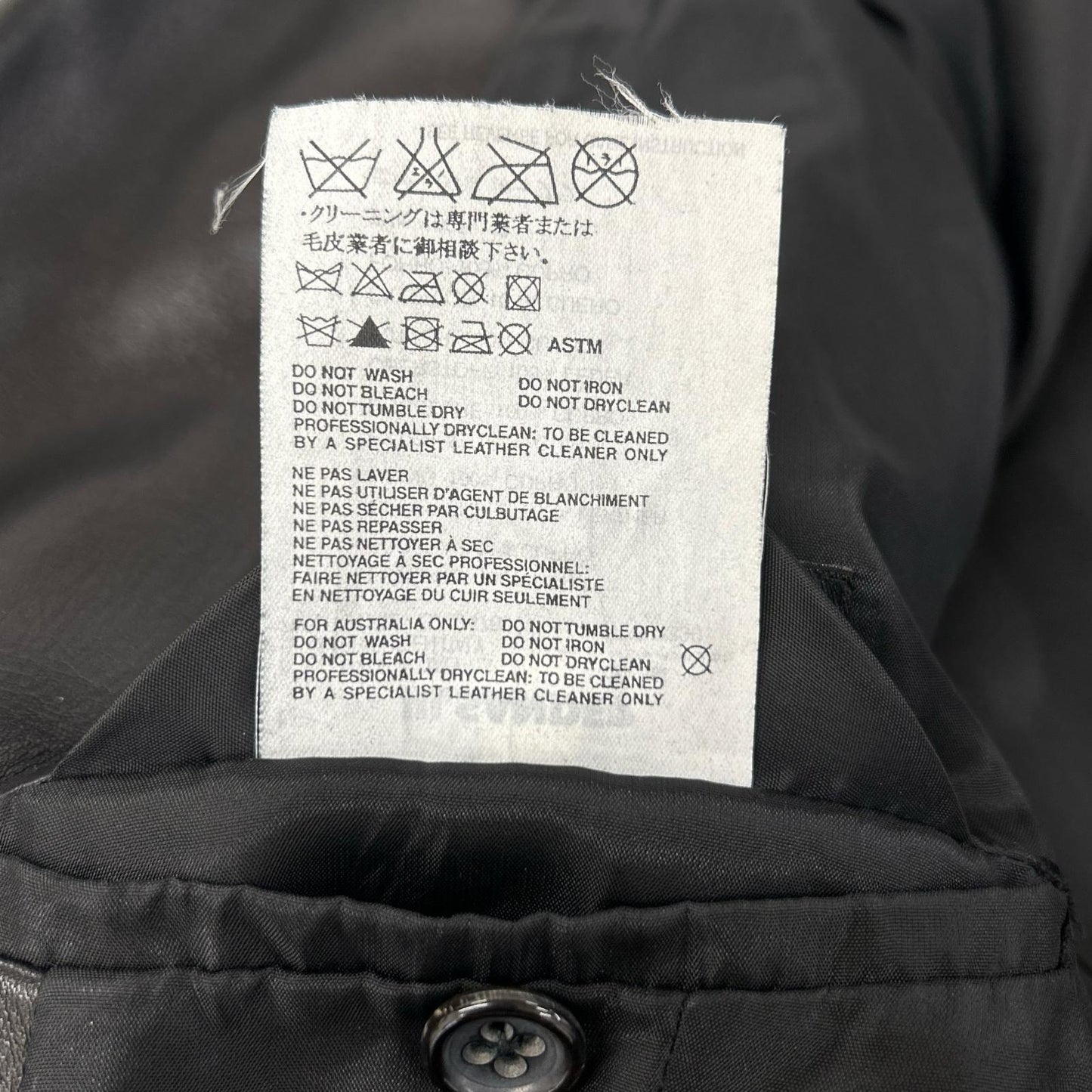 JILSANDER ジルサンダー ブラック レザー 3B テーラードジャケット ジャケット