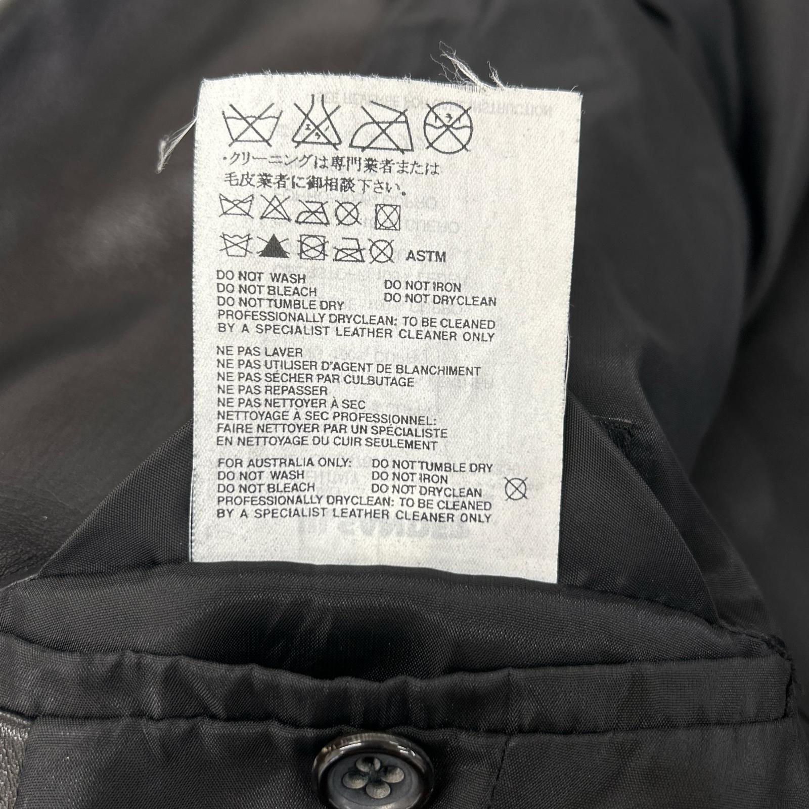 JILSANDER ジルサンダー ブラック レザー 3B テーラードジャケット ジャケット