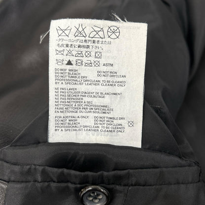 JILSANDER ジルサンダー ブラック レザー 3B テーラードジャケット ジャケット