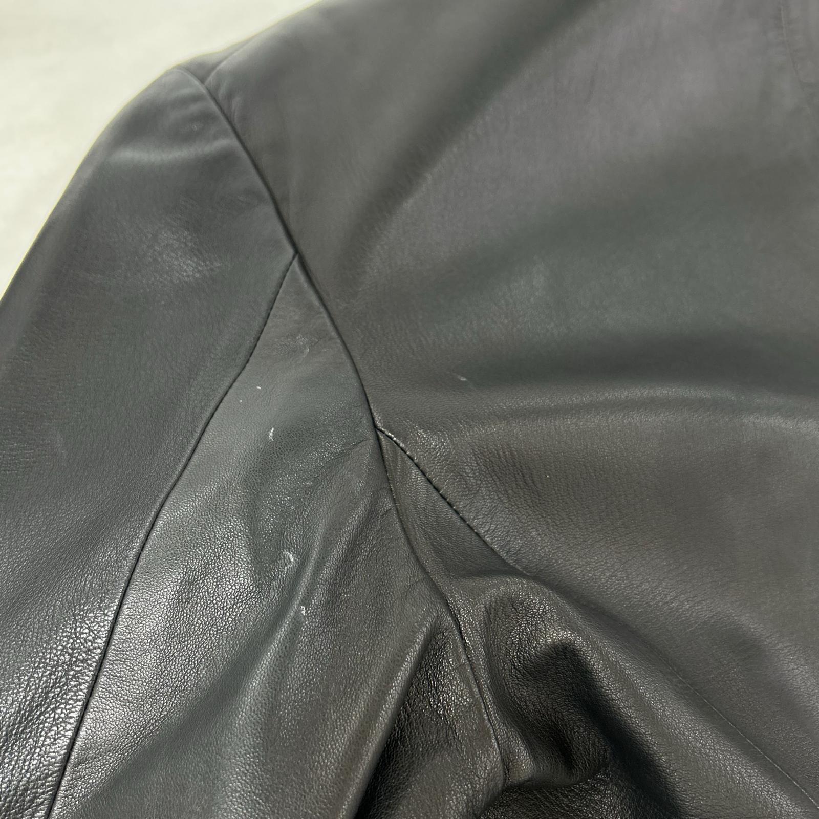 JILSANDER ジルサンダー ブラック レザー 3B テーラードジャケット ジャケット