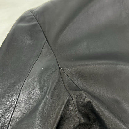 JILSANDER ジルサンダー ブラック レザー 3B テーラードジャケット ジャケット