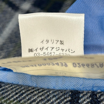 ISAIA 7165 Gray 100% wool SAILOR tartan-check 2-button single-breasted jacket