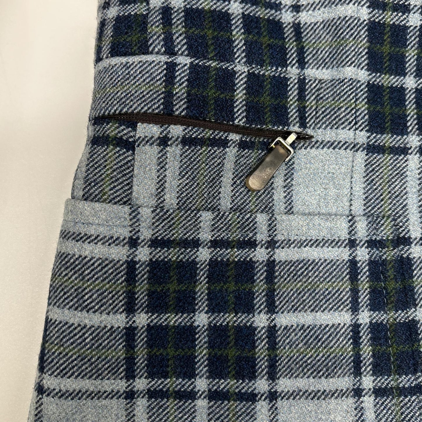 ISAIA 7165 Gray 100% wool SAILOR tartan-check 2-button single-breasted jacket