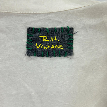 R.H VINTAGE Ron Herman Vintage 【×绿野仙踪】米白色印花亚麻粘纤衬衫 上衣