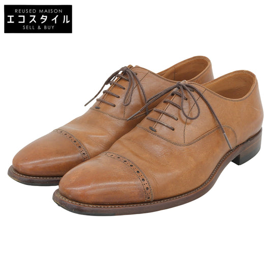 SCOTCH GRAIN スコッチグレイン 内羽根 パンチドキャップトゥ シューズ メンズ ブラウン 25 1/2 F746 シューズ