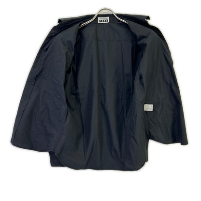 ISSEY MIYAKE FETE イッセイミヤケフェット ブラック フェーブフリルデザイン ロングスリーブシャツ トップス