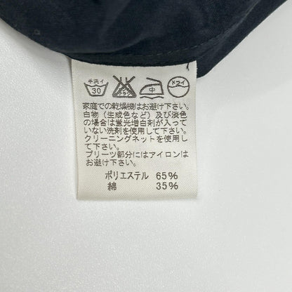 ISSEY MIYAKE FETE イッセイミヤケフェット ブラック フェーブフリルデザイン ロングスリーブシャツ トップス