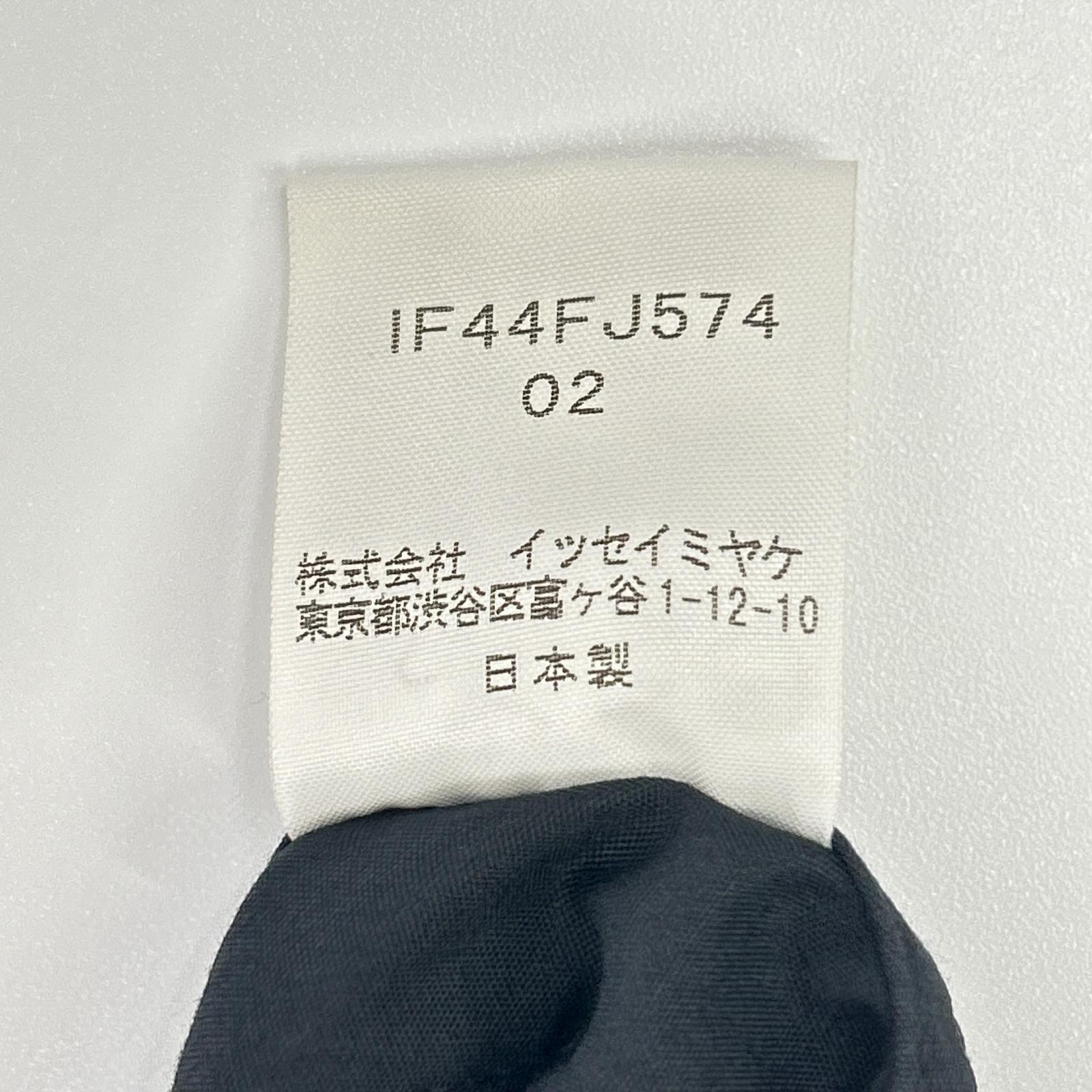 ISSEY MIYAKE FETE イッセイミヤケフェット ブラック フェーブフリルデザイン ロングスリーブシャツ トップス