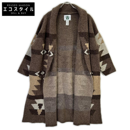 Deuxieme Classe ドゥーズィエムクラス 【CANADIAN SWATER別注】ブラウン ウール Jacquard ニットガウン コート