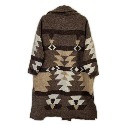 Deuxieme Classe ドゥーズィエムクラス 【CANADIAN SWATER別注】ブラウン ウール Jacquard ニットガウン コート