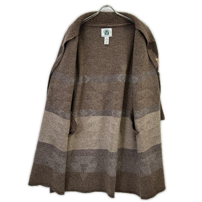Deuxieme Classe ドゥーズィエムクラス 【CANADIAN SWATER別注】ブラウン ウール Jacquard ニットガウン コート