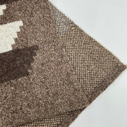 Deuxieme Classe ドゥーズィエムクラス 【CANADIAN SWATER別注】ブラウン ウール Jacquard ニットガウン コート