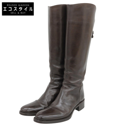 SARTORE サルトル バックベルトロングブーツ シューズ レディース ブラウン 36 1/2 シューズ