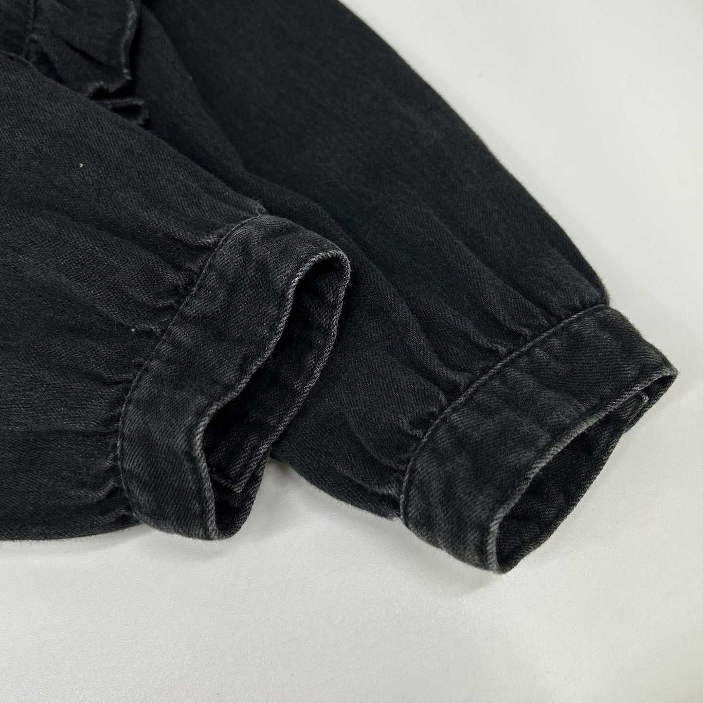 HYSTERIC GLAMOUR ヒステリックグラマー 01191AH01 ブラック ヒスベアプリント フリルデザイン ロングスリーブ トップス トップス