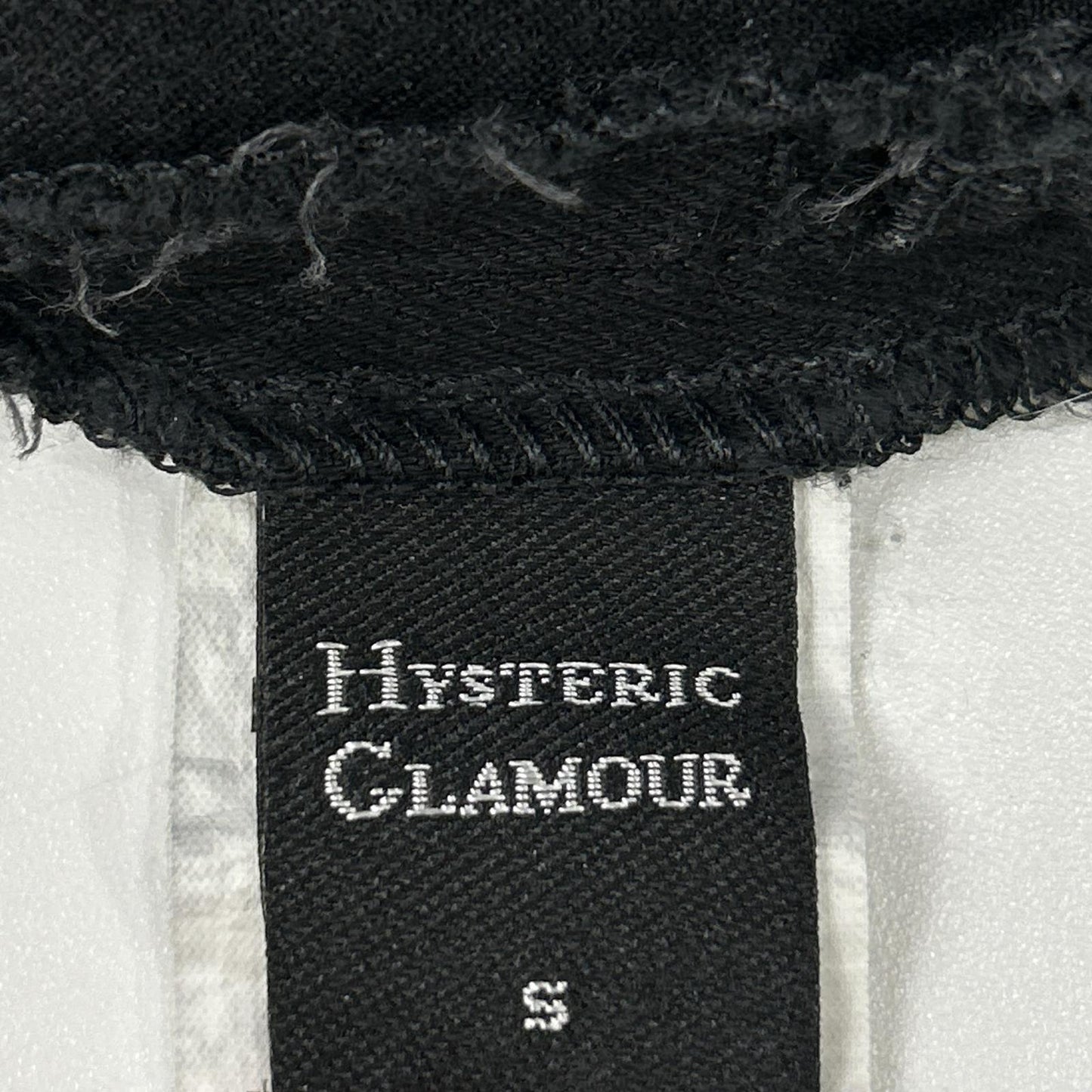 HYSTERIC GLAMOUR ヒステリックグラマー 01191AH01 ブラック ヒスベアプリント フリルデザイン ロングスリーブ トップス トップス