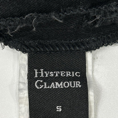 HYSTERIC GLAMOUR ヒステリックグラマー 01191AH01 ブラック ヒスベアプリント フリルデザイン ロングスリーブ トップス トップス