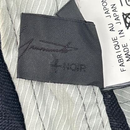 YOHJI YAMAMOTO +NOIR ヨウジヤマモトプリュスノアール 17SS ND-S03-901 ネイビー コットン 製品染め しわ加工 ラップスカート スカート