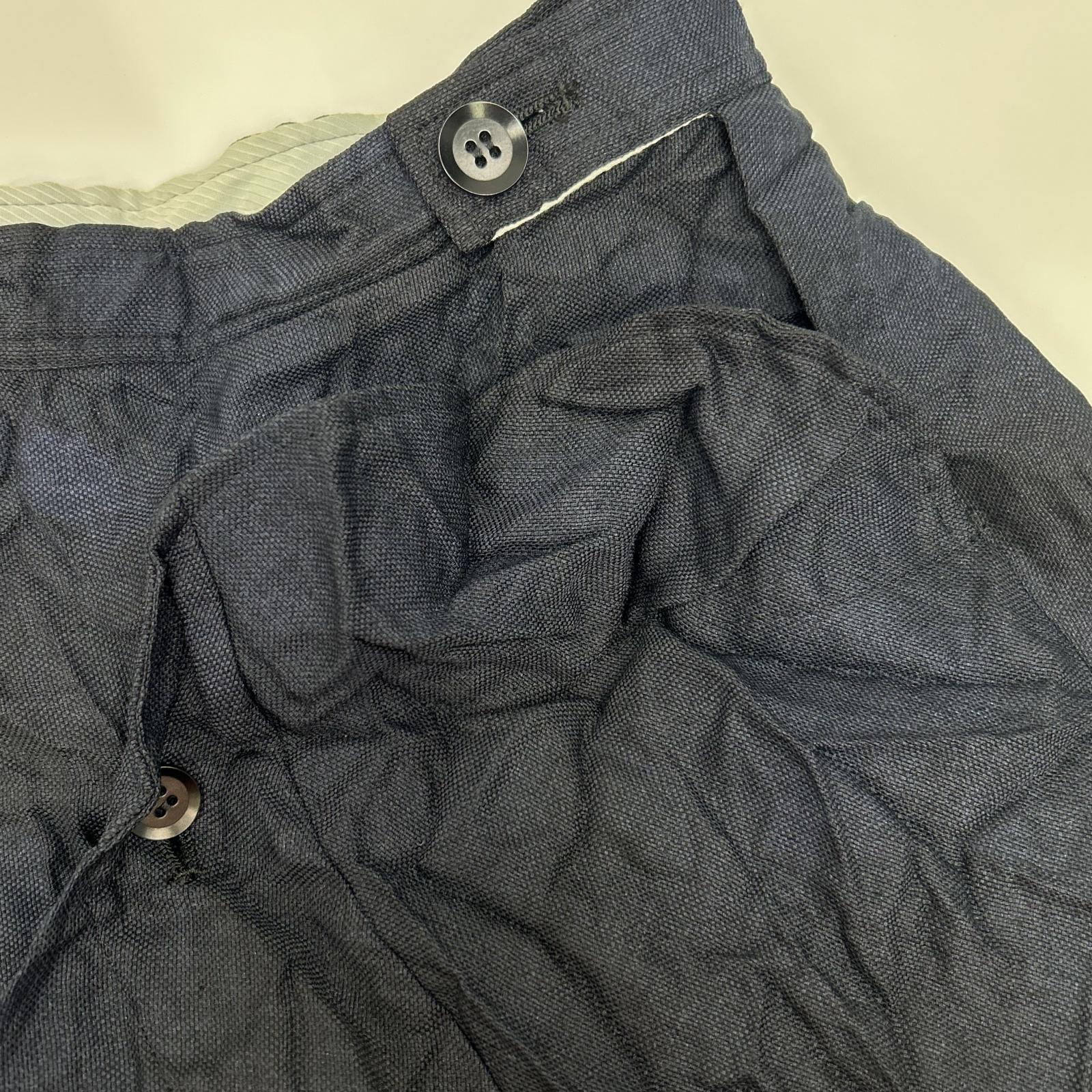 YOHJI YAMAMOTO +NOIR ヨウジヤマモトプリュスノアール 17SS ND-S03-901 ネイビー コットン 製品染め しわ加工 ラップスカート スカート