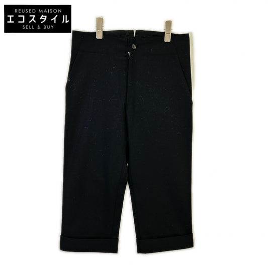 yohjiyamamoto ヨウジヤマモト 13SS FX-P09-109 ブラック クロップド スラックスパンツ ボトムス