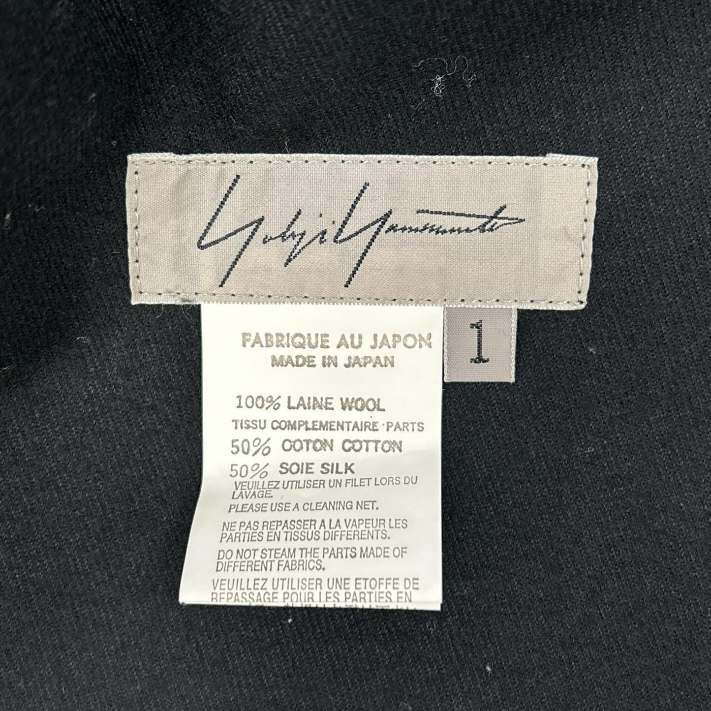yohjiyamamoto ヨウジヤマモト 13SS FX-P09-109 ブラック クロップド スラックスパンツ ボトムス