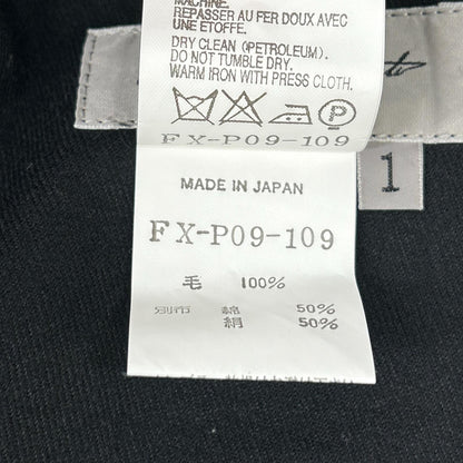 yohjiyamamoto ヨウジヤマモト 13SS FX-P09-109 ブラック クロップド スラックスパンツ ボトムス