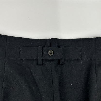 yohjiyamamoto ヨウジヤマモト 13SS FX-P09-109 ブラック クロップド スラックスパンツ ボトムス