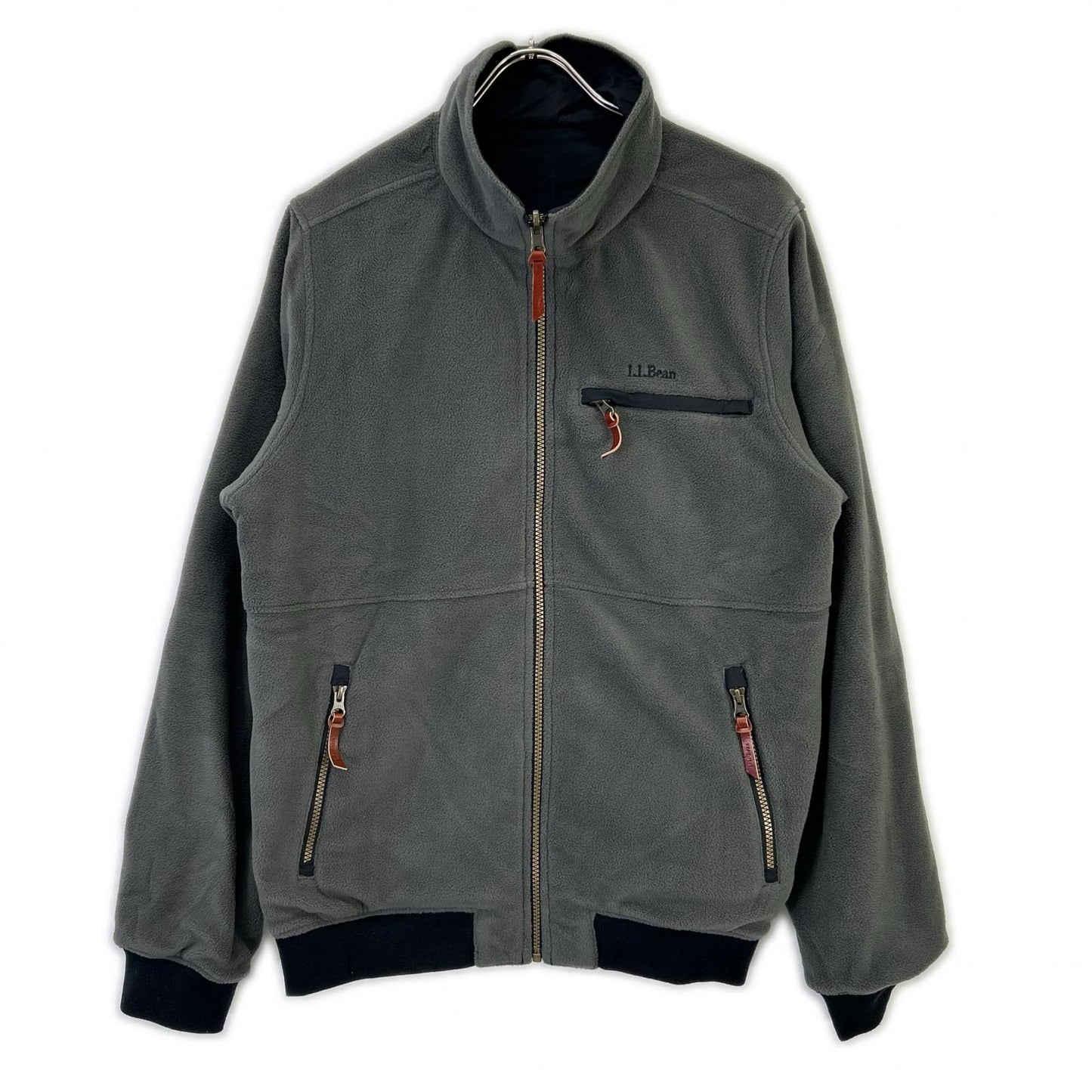 L.L.Bean エルエルビーン 524511 ブラック ナイロン リバーシブルウォームアップジャケット ジャケット