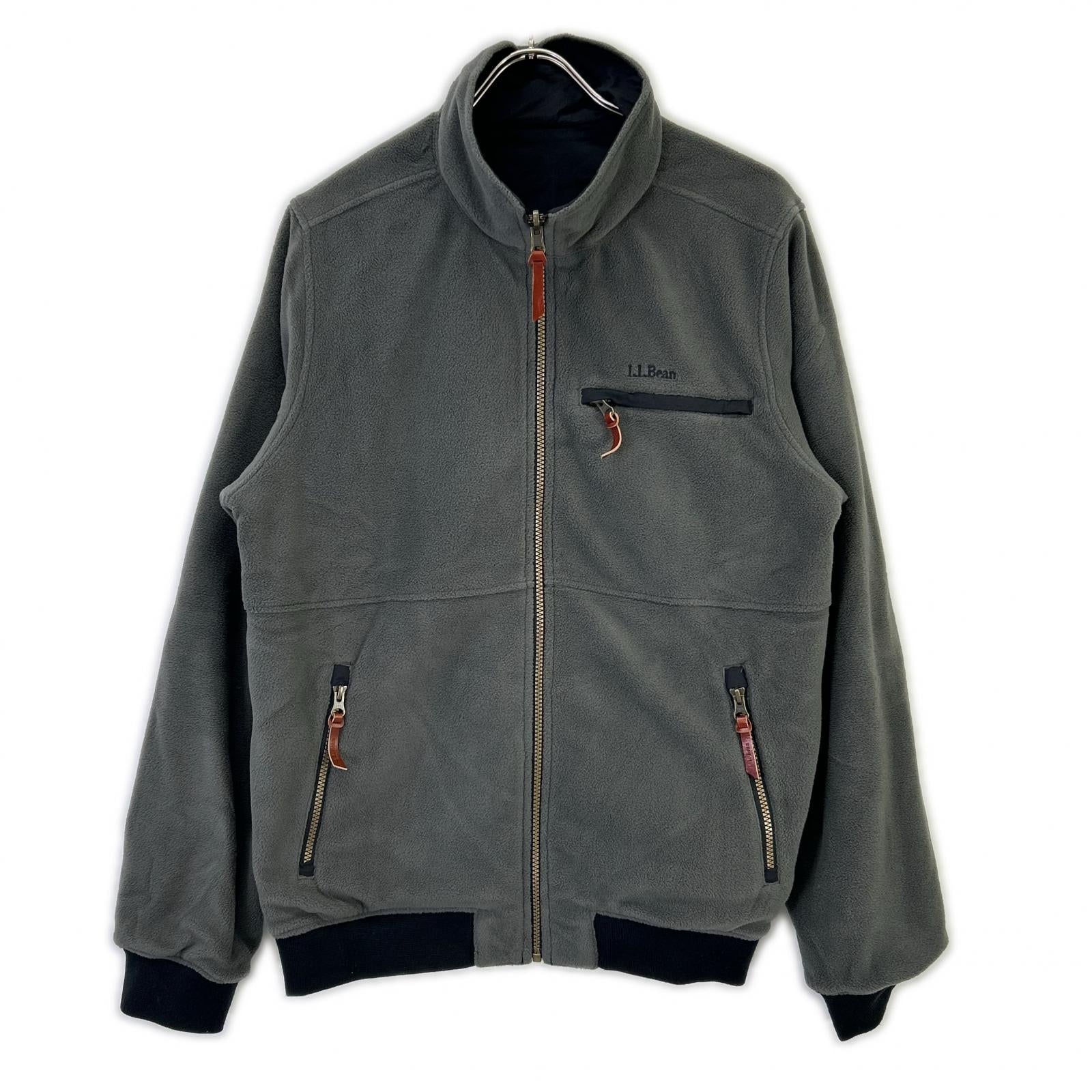 L.L.Bean エルエルビーン 524511 ブラック ナイロン リバーシブルウォームアップジャケット ジャケット