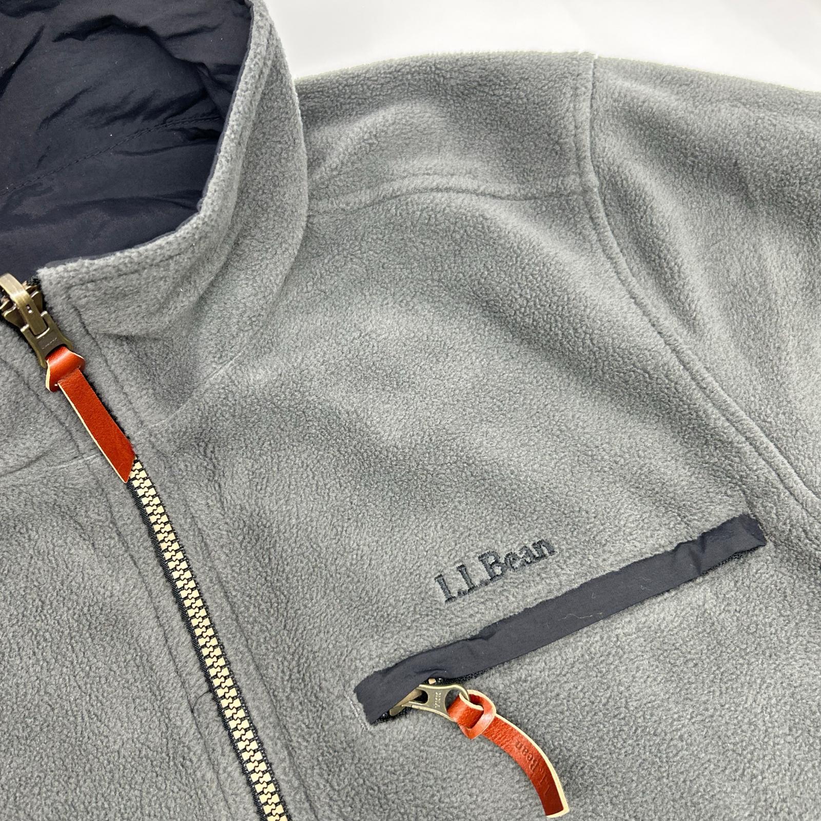 LLBean エルエルビーン 524511 ブラック ナイロン リバーシブルウォームアップジャケット ジャケット