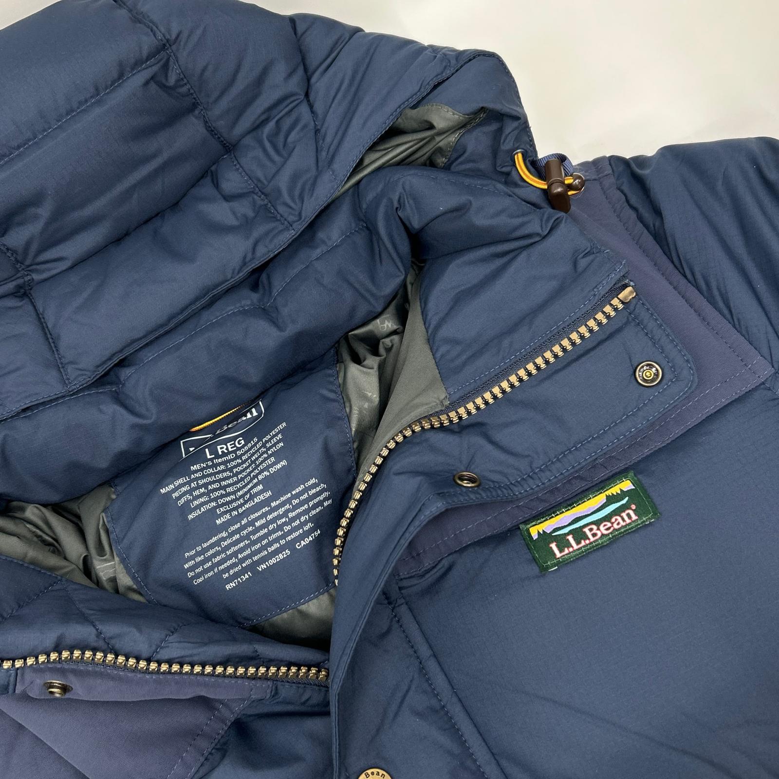 L.L.Bean 505915 navy Japan Fit Mountain Classic down parka jacket