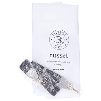 russet ラシット 【美品】RUZ1061122A0005 エンボスモノグラム2WAY ショルダーバッグ