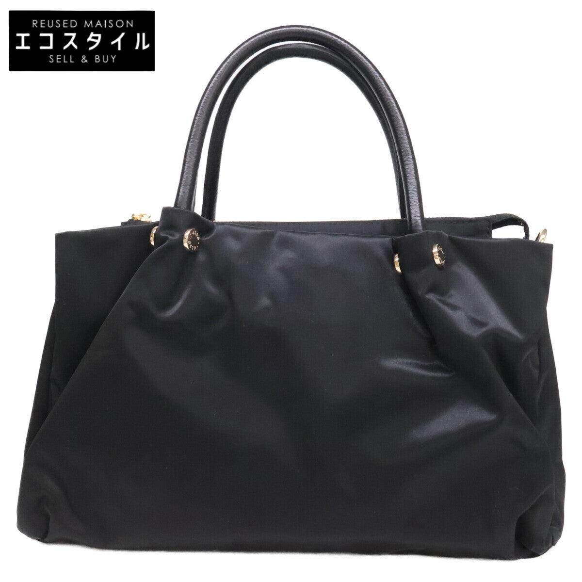 russet ラシット 【美品】RUZ1052121A0006 ナイロン三層 2WAYショルダー ミニ トートバッグ
