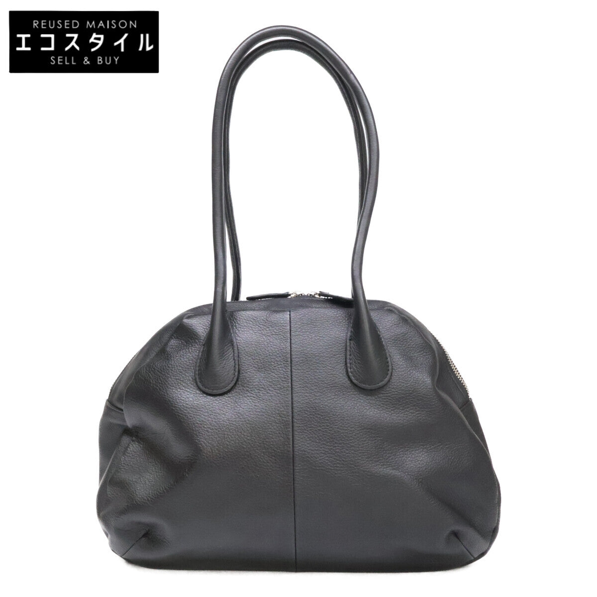 BEARDSLEY ビアズリー 【美品】BEZ1052412A0002 本革 ラウンドミディ ボストンバッグ