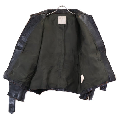 ANCELLM ANCELLM [Mint Condition/25AW] ANC-JK52 H.L ZIP UP JACKET Tea-Core Horsehide Single Rider Jacket Jacket