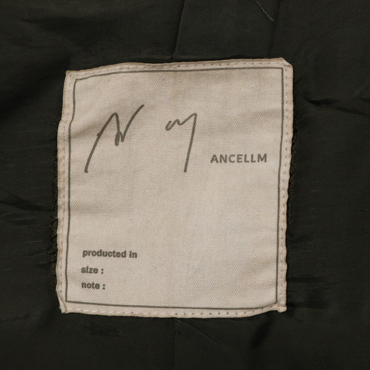 ANCELLM ANCELLM [Mint Condition/25AW] ANC-JK52 H.L ZIP UP JACKET Tea-Core Horsehide Single Rider Jacket Jacket