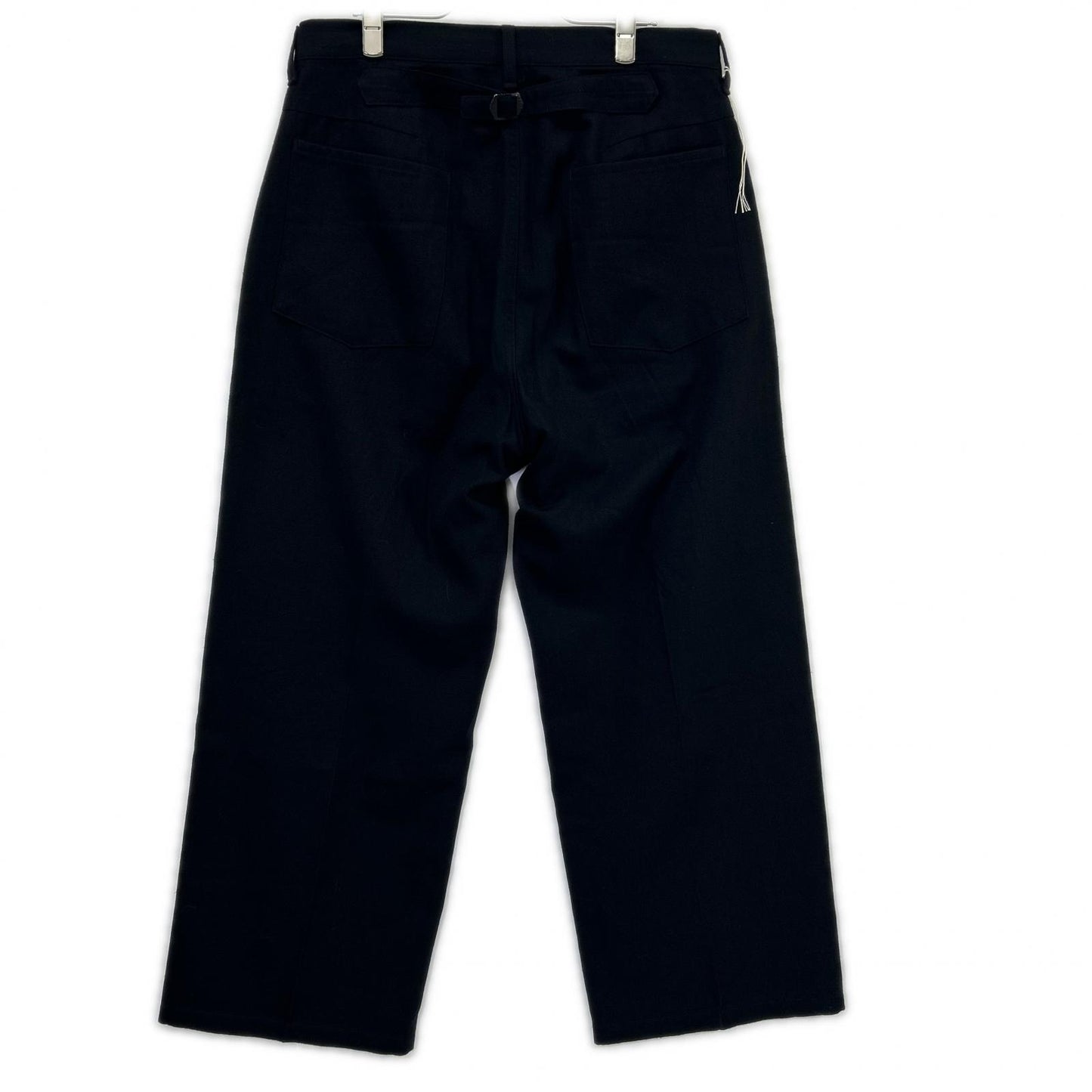 ANCELLM アンセルム 25AW ANC-PT96 ブラック W/S BAKER PANTS/ウールリネンシルク ベイカーパンツ ボトムス