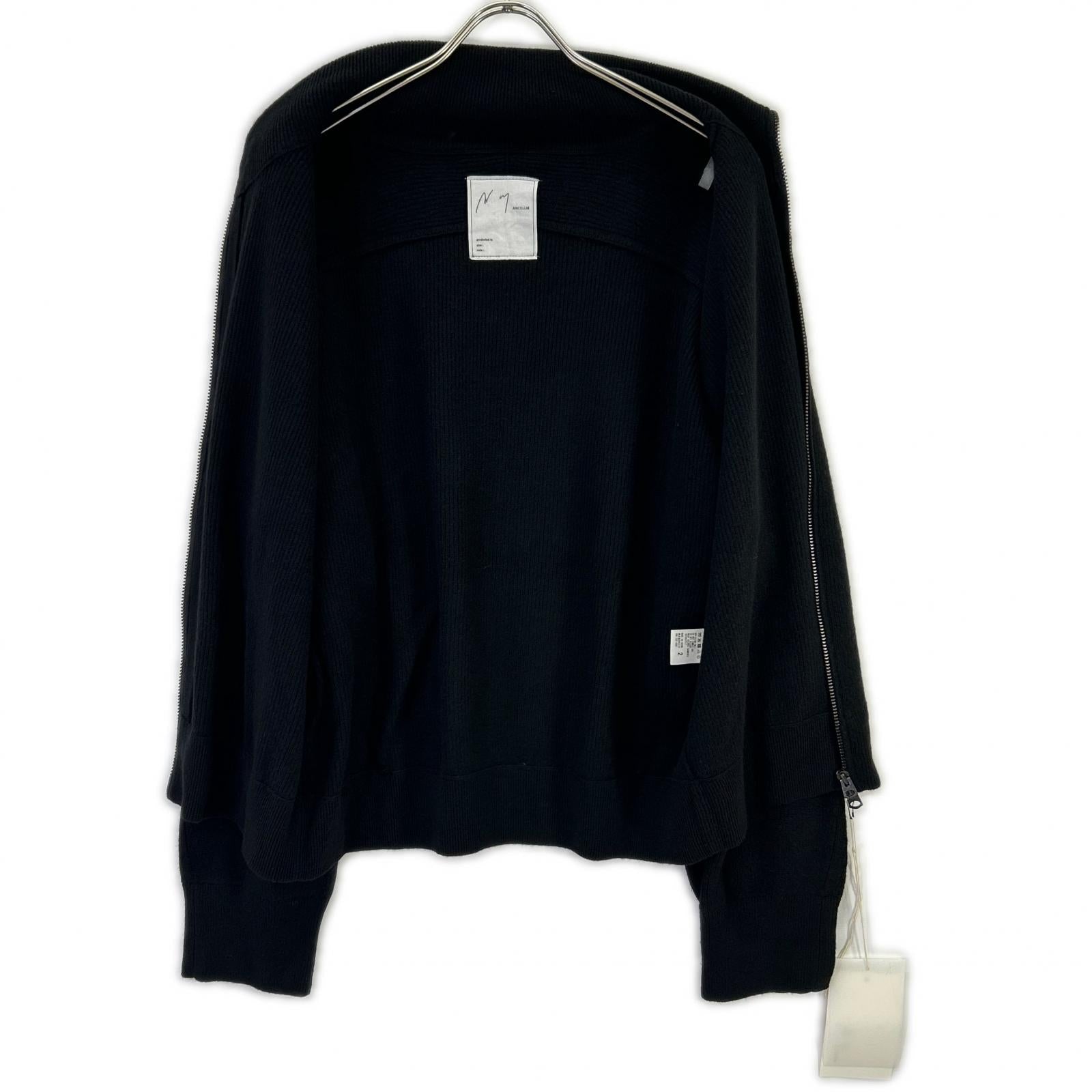 ANCELLM アンセルム 25AW ANC-KN22 黑色 C/W DRIVERS KNIT/驾驶员针织夹克