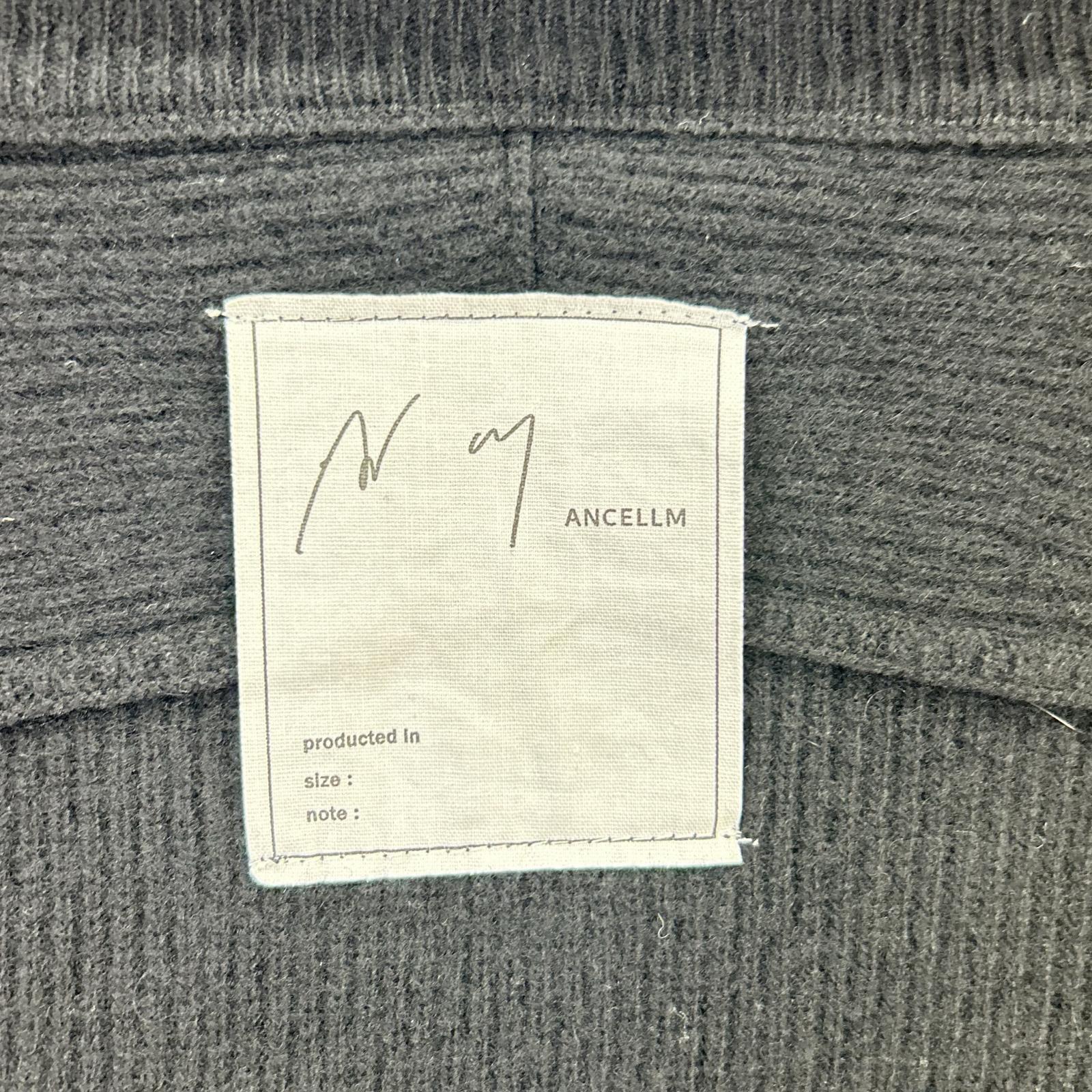 ANCELLM アンセルム 25AW ANC-KN22 黑色 C/W DRIVERS KNIT/驾驶员针织夹克