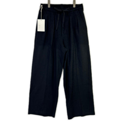 ANCELLM アンセルム 25AW ANC-PT86-A 黑色 WOOL WIDE EASY TUCK SLACKS 下装