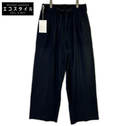 ANCELLM アンセルム 25AW ANC-PT86-A 黑色 WOOL WIDE EASY TUCK SLACKS 下装