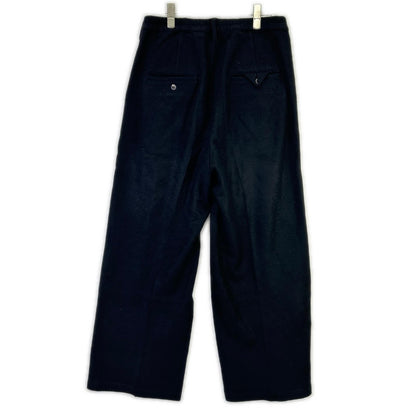 ANCELLM アンセルム 25AW ANC-PT86-A 黑色 WOOL WIDE EASY TUCK SLACKS 下装