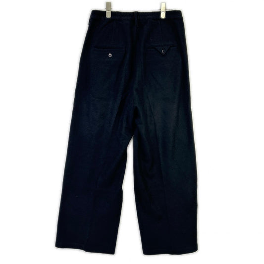 ANCELLM アンセルム 25AW ANC-PT86-A ブラック WOOL WIDE EASY TUCK SLACKS ボトムス