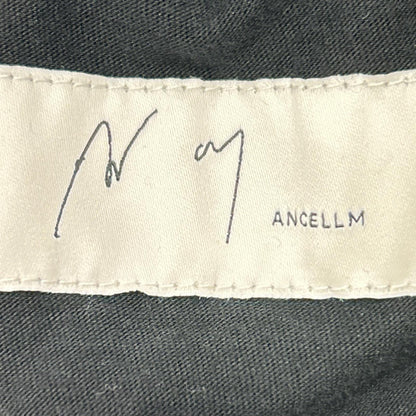 ANCELLM アンセルム 25AW ANC-PT86-A ブラック WOOL WIDE EASY TUCK SLACKS ボトムス