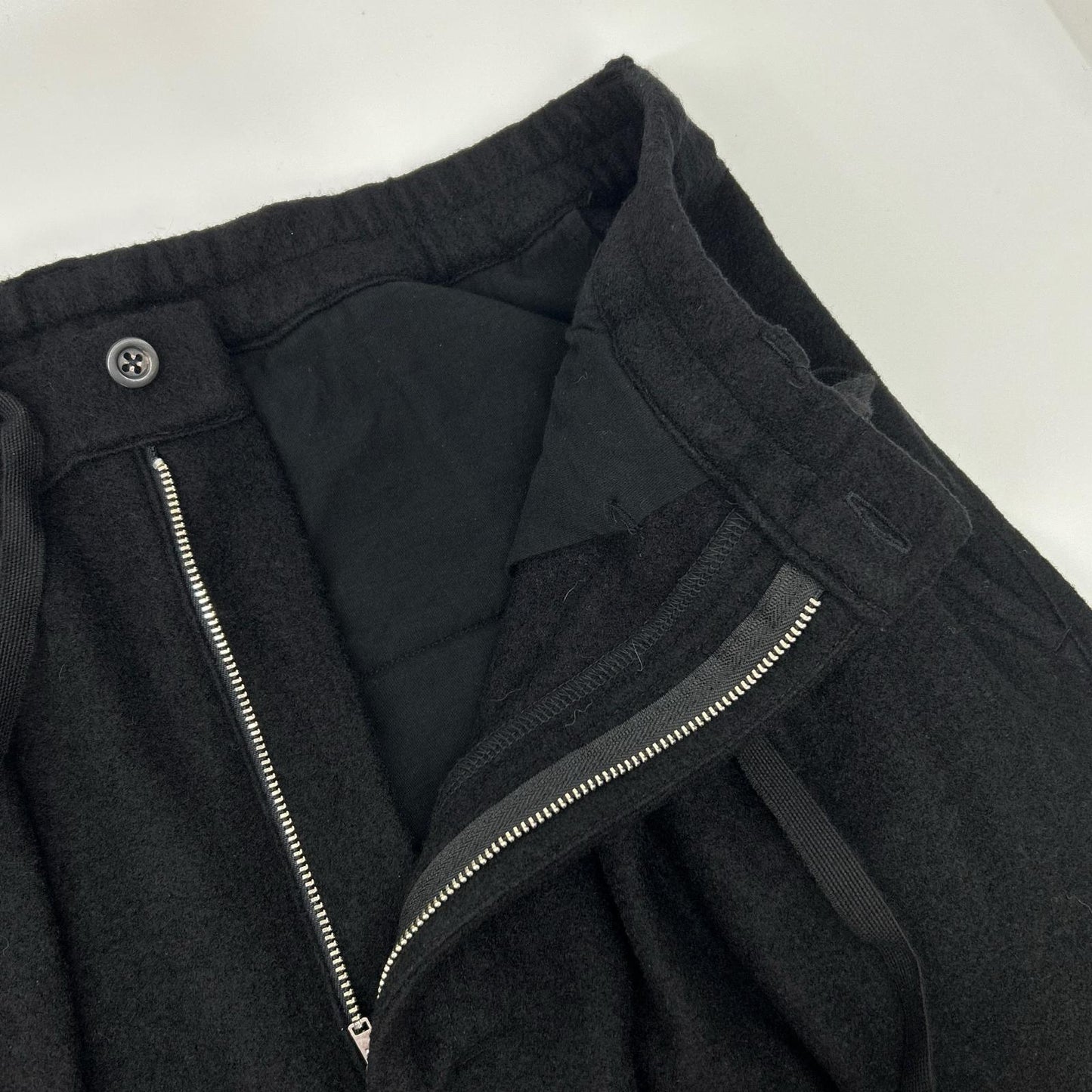 ANCELLM アンセルム 25AW ANC-PT86-A 黑色 WOOL WIDE EASY TUCK SLACKS 下装