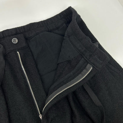 ANCELLM アンセルム 25AW ANC-PT86-A 黑色 WOOL WIDE EASY TUCK SLACKS 下装